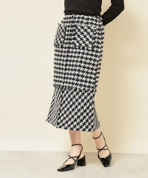 SunaUna / スーナウーナ スカート | 【COLLECTION LINE】ツイードフリンジスカート | 詳細6