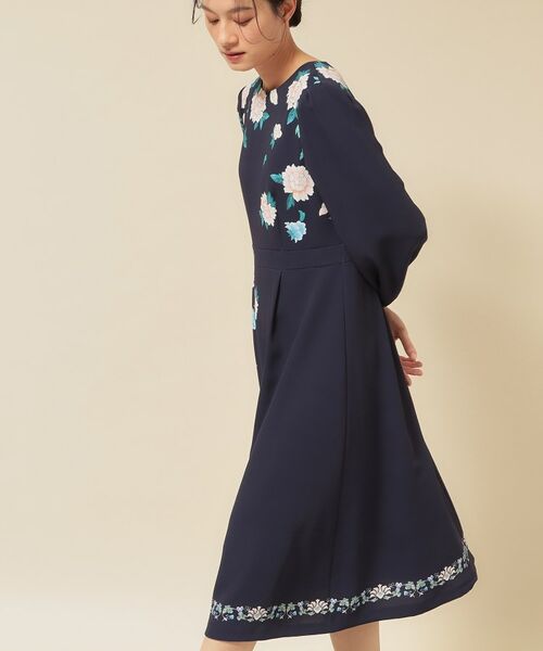 SunaUna / スーナウーナ ミニ丈・ひざ丈ワンピース | 【co creation and yours/SS~L】オリエンタルプリントワンピース | 詳細10