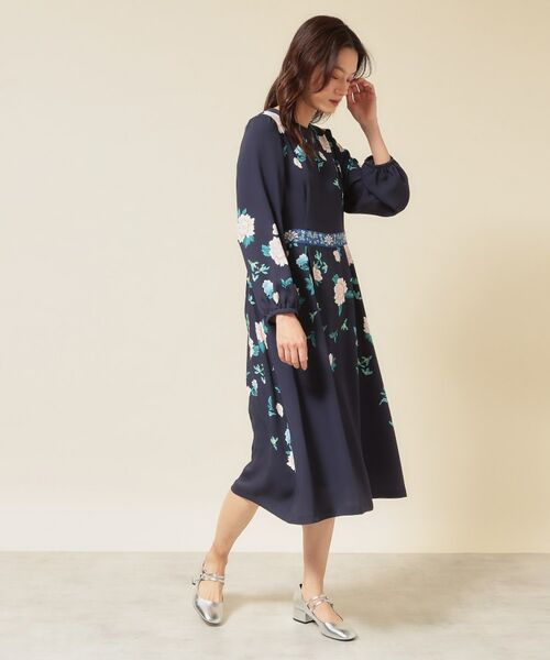 SunaUna / スーナウーナ ミニ丈・ひざ丈ワンピース | 【co creation and yours/SS~L】オリエンタルプリントワンピース | 詳細20