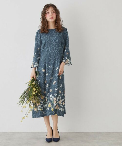 SunaUna / スーナウーナ ミニ丈・ひざ丈ワンピース | 【co creation and yours／SS～L】レースプリントワンピース | 詳細7