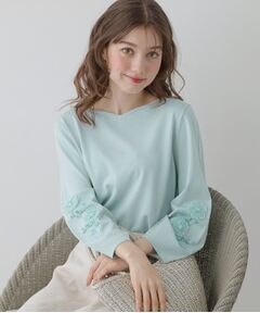 SunaUna / スーナウーナ ニット・セーター | 【SS～Lサイズ展開／フラワー刺繍】クラフトニット