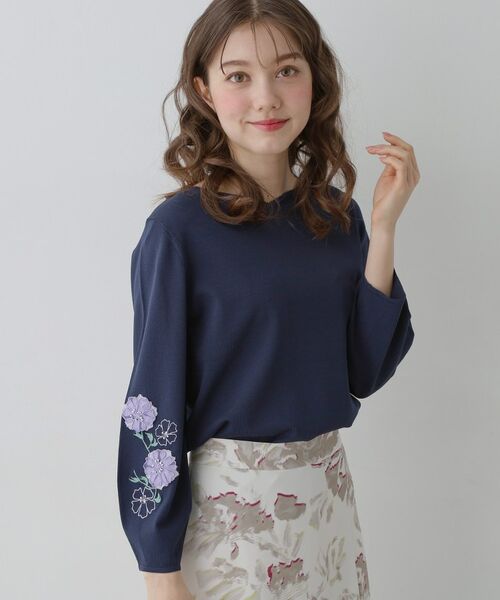 SunaUna / スーナウーナ ニット・セーター | 【SS～Lサイズ展開／フラワー刺繍】クラフトニット | 詳細11