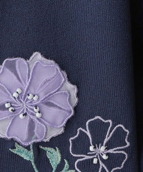 SunaUna / スーナウーナ ニット・セーター | 【SS～Lサイズ展開／フラワー刺繍】クラフトニット | 詳細13