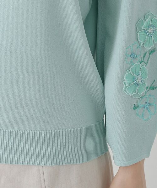 SunaUna / スーナウーナ ニット・セーター | 【SS～Lサイズ展開／フラワー刺繍】クラフトニット | 詳細19