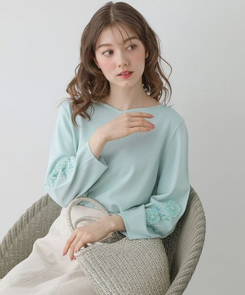 SunaUna / スーナウーナ ニット・セーター | 【SS～Lサイズ展開／フラワー刺繍】クラフトニット | 詳細6