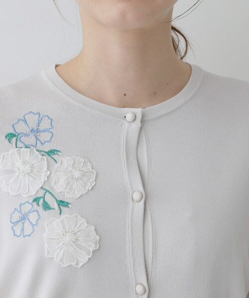 SunaUna / スーナウーナ カーディガン・ボレロ | 【SS～Lサイズ展開／フラワー刺繍】クラフトニット | 詳細17