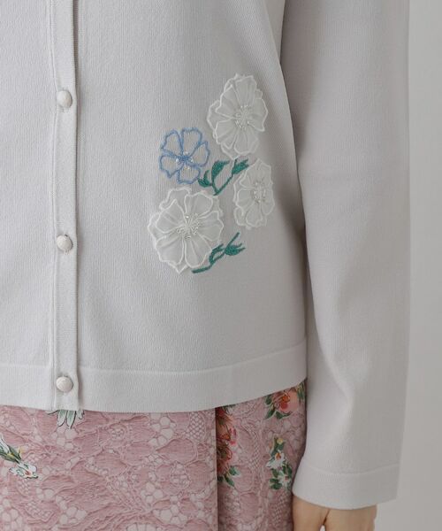 SunaUna / スーナウーナ カーディガン・ボレロ | 【SS～Lサイズ展開／フラワー刺繍】クラフトニット | 詳細19