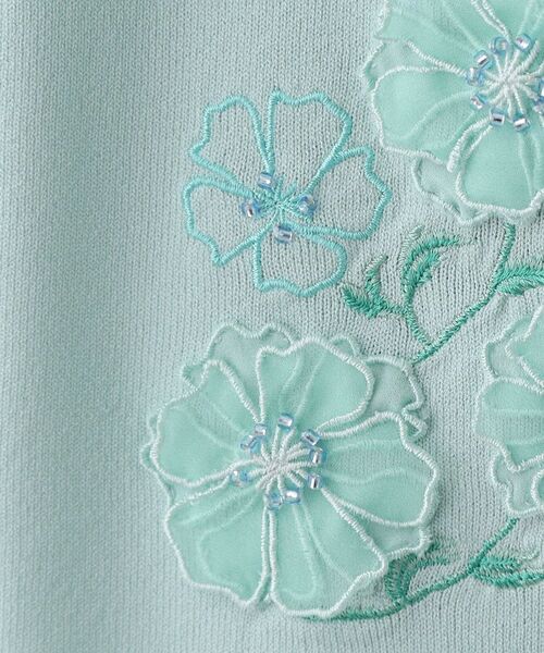 SunaUna / スーナウーナ カーディガン・ボレロ | 【SS～Lサイズ展開／フラワー刺繍】クラフトニット | 詳細9