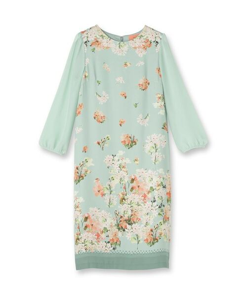 SunaUna / スーナウーナ ミニ丈・ひざ丈ワンピース | 【co creation and yours／SS～L】多色花柄プリントワンピース | 詳細1