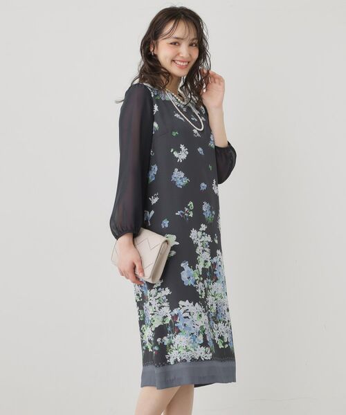 SunaUna / スーナウーナ ミニ丈・ひざ丈ワンピース | 【co creation and yours／SS～L】多色花柄プリントワンピース | 詳細10