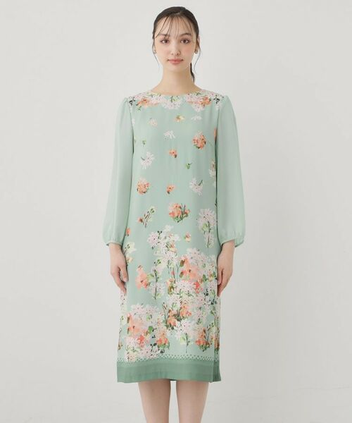 SunaUna / スーナウーナ ミニ丈・ひざ丈ワンピース | 【co creation and yours／SS～L】多色花柄プリントワンピース | 詳細14