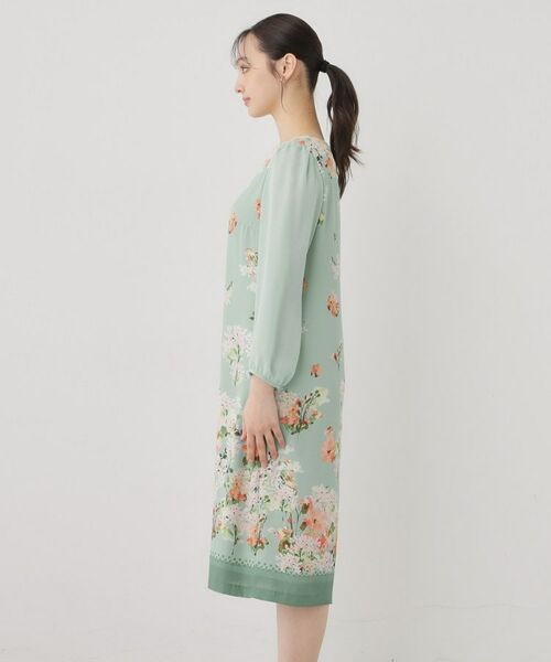 SunaUna / スーナウーナ ミニ丈・ひざ丈ワンピース | 【co creation and yours／SS～L】多色花柄プリントワンピース | 詳細15