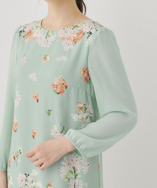 SunaUna / スーナウーナ ミニ丈・ひざ丈ワンピース | 【co creation and yours／SS～L】多色花柄プリントワンピース | 詳細19