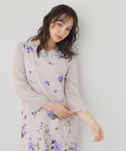 SunaUna / スーナウーナ ミニ丈・ひざ丈ワンピース | 【co creation and yours／SS～L】多色花柄プリントワンピース | 詳細6