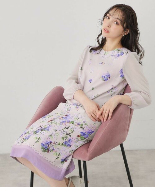 SunaUna / スーナウーナ ミニ丈・ひざ丈ワンピース | 【co creation and yours／SS～L】多色花柄プリントワンピース | 詳細8