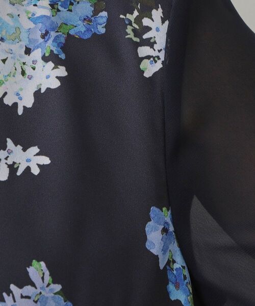 SunaUna / スーナウーナ ロング・マキシ丈ワンピース | 【co creation and yours／SS～L】多色花柄プリント五分袖ワンピース | 詳細13