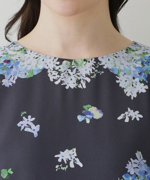 SunaUna / スーナウーナ ロング・マキシ丈ワンピース | 【co creation and yours／SS～L】多色花柄プリント五分袖ワンピース | 詳細17