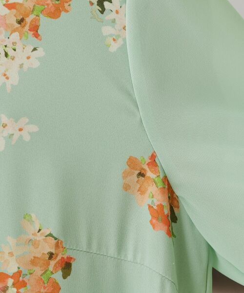 SunaUna / スーナウーナ ロング・マキシ丈ワンピース | 【co creation and yours／SS～L】多色花柄プリント五分袖ワンピース | 詳細5