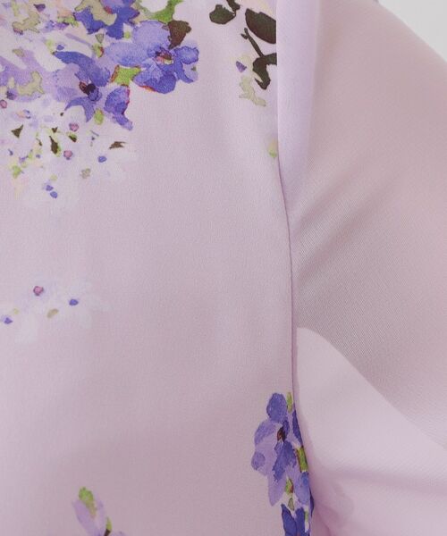 SunaUna / スーナウーナ ロング・マキシ丈ワンピース | 【co creation and yours／SS～L】多色花柄プリント五分袖ワンピース | 詳細9