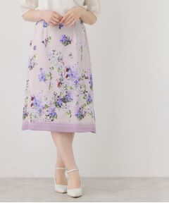 SunaUna / スーナウーナ ミニ・ひざ丈スカート | 【co creation and yours／SS～L】多色花柄プリントスカート