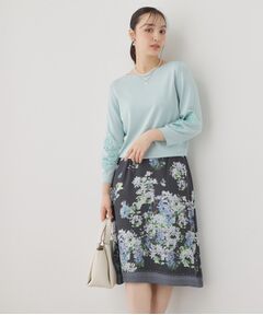 SunaUna / スーナウーナ ミニ・ひざ丈スカート | 【co creation and yours／SS～L】多色花柄プリントスカート