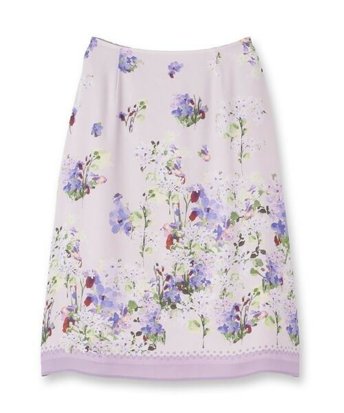 SunaUna / スーナウーナ ミニ・ひざ丈スカート | 【co creation and yours/SS~L】多色花柄プリントスカート | 詳細1