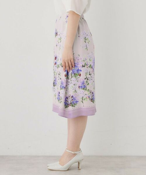 SunaUna / スーナウーナ ミニ・ひざ丈スカート | 【co creation and yours/SS~L】多色花柄プリントスカート | 詳細11