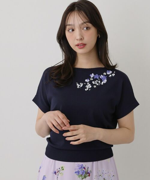 SunaUna / スーナウーナ ニット・セーター | 【SS～Lサイズ展開／スパンコール・ビジュー・刺繍】クラフトニット | 詳細13