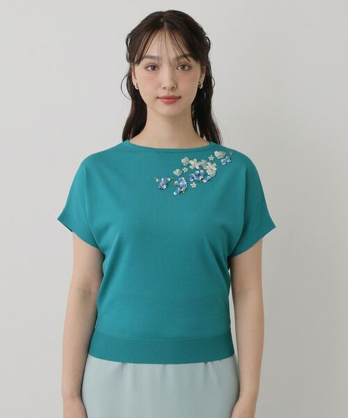 SunaUna / スーナウーナ ニット・セーター | 【SS～Lサイズ展開／スパンコール・ビジュー・刺繍】クラフトニット | 詳細20