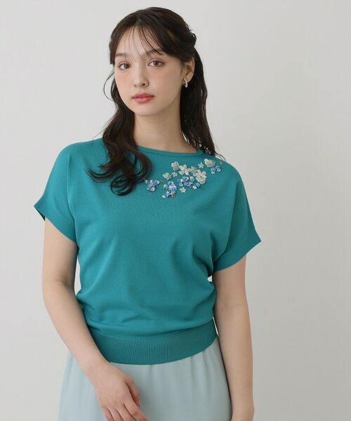 SunaUna / スーナウーナ ニット・セーター | 【SS～Lサイズ展開／スパンコール・ビジュー・刺繍】クラフトニット | 詳細6