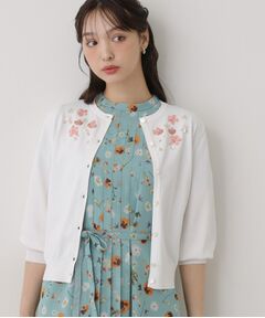 SunaUna / スーナウーナ カーディガン・ボレロ | 【SS～Lサイズ展開／スパンコール・ビジュー・刺繍】クラフトカーディガン