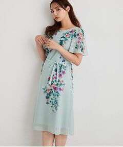 SunaUna / スーナウーナ ロング・マキシ丈ワンピース | 【手洗い可／日本製】多色花柄プリントワンピース