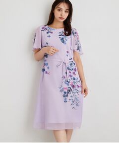 SunaUna / スーナウーナ ロング・マキシ丈ワンピース | 【手洗い可／日本製】多色花柄プリントワンピース