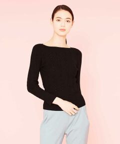 Sybilla / シビラ ニット・セーター | ドットアイレットニットプルオーバー