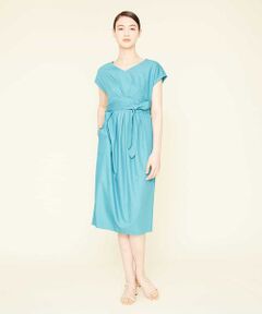 Sybilla / シビラ ロング・マキシ丈ワンピース | ポリエステルレーヨンデザインドレス