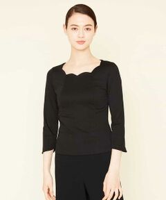 Sybilla / シビラ カットソー | スカラップネックカットソー