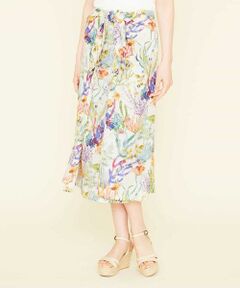 Sybilla / シビラ ロング・マキシ丈スカート | オーシャンプリントデザインスカート
