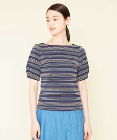 Sybilla / シビラ カットソー | カラードットボーダーカットソー