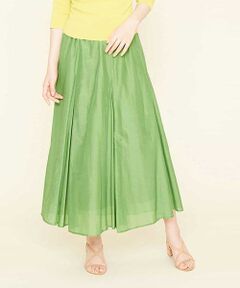 Sybilla / シビラ ミニ・ひざ丈スカート | コットンシルクフレアスカート