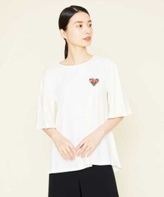 Sybilla / シビラ カットソー | ワンポイント刺繍フレアカットソー