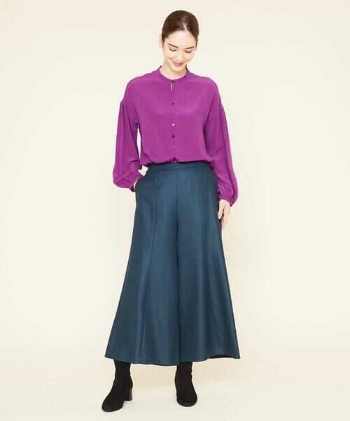 Sybilla / シビラ その他パンツ | 切り替えラインウールワイドパンツ | 詳細3