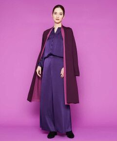 Sybilla / シビラ カーディガン・ボレロ | レイヤードロングニットカーディガン