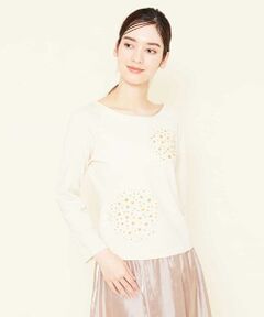 Sybilla / シビラ ニット・セーター | デイジー刺繍ニットプルオーバー