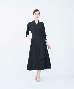 【sybilla the dress】カシュクールストレッチドレス