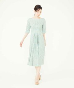 Sybilla / シビラ ロング・マキシ丈ワンピース | ジオメトリックタックワンピース