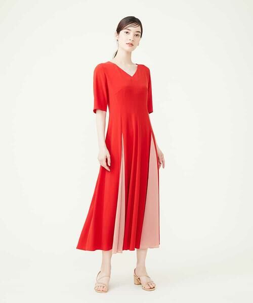 バイカラープリーツドレス （ドレス）｜Sybilla / シビラ ファッション
