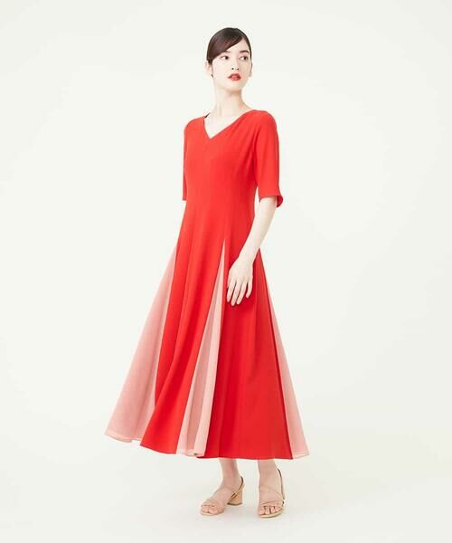 バイカラープリーツドレス （ドレス）｜Sybilla / シビラ ファッション 