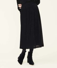 Sybilla / シビラ ロング・マキシ丈スカート | フロッキーチュールタックスカート