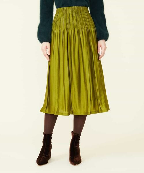 Sybilla / シビラ ミニ・ひざ丈スカート | ウエストシャーリングスカート（レングス標準75cm） | 詳細10