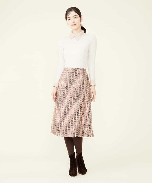 Sybilla / シビラ ミニ・ひざ丈スカート | ツイードAラインスカート | 詳細3